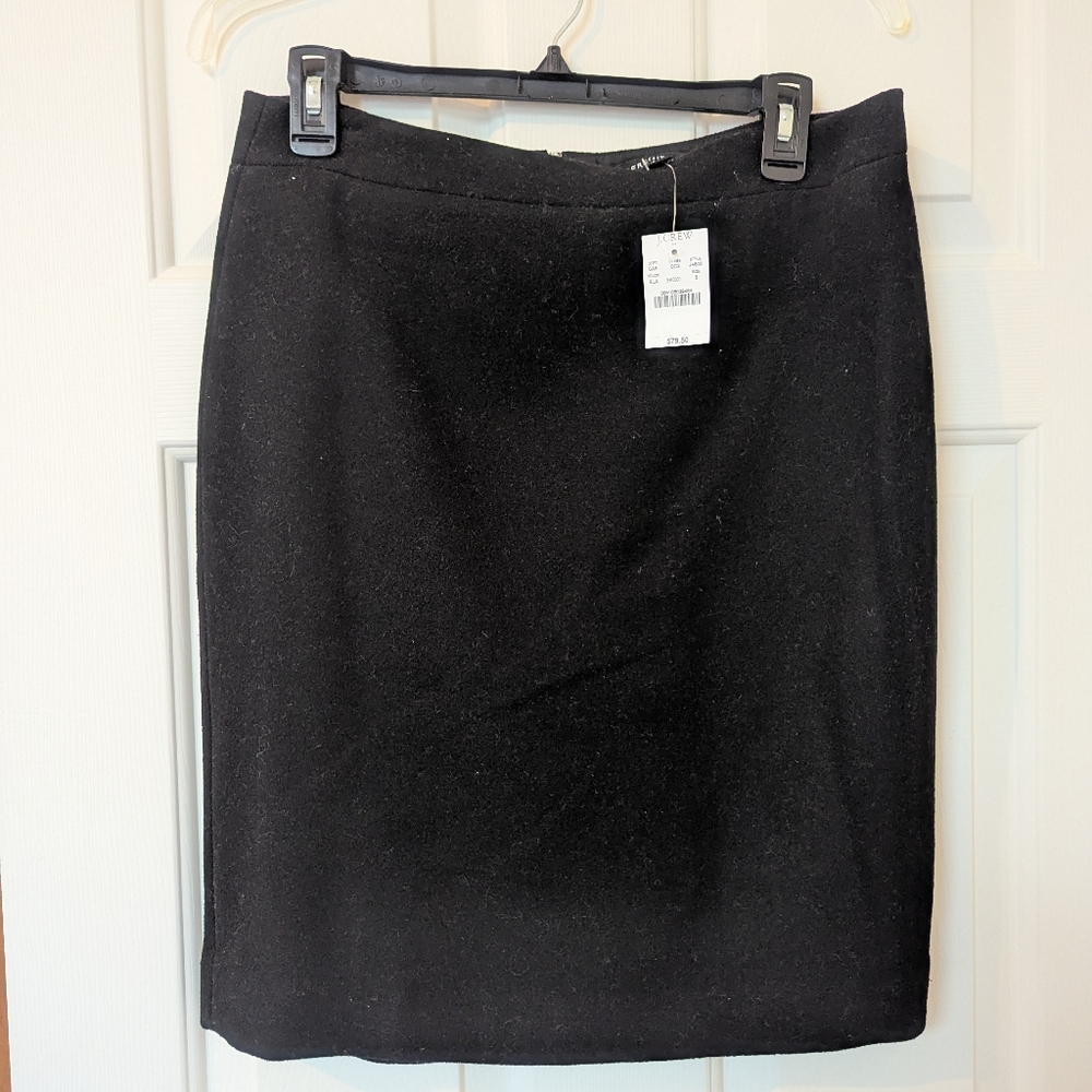 NWT J. Crew Wool Pencil Skirt